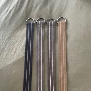 Men’s Cloth Boy Scout Style Belts (all 4)